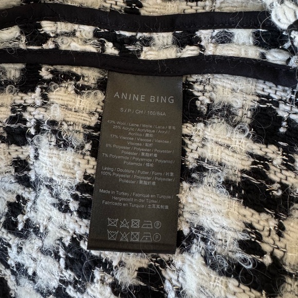 Anine Bing Houndstooth Shirt Jacket - Picture 3 of 3